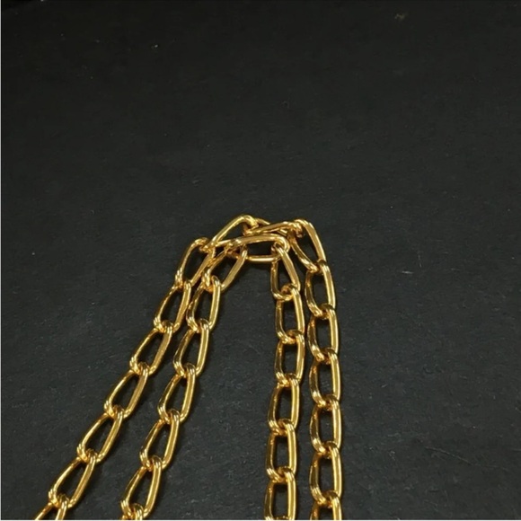 GUCCI Sherry Line Perfume Bottle Gold Tone Pendant Necklace, Authentic - Picture 3 of 7